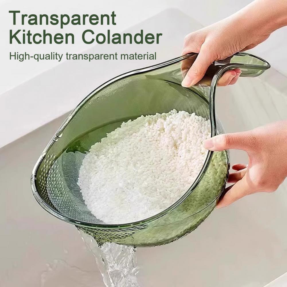 Crossfit Lifting - Drain Rice Basket Transparent Food-Grade Plastic
