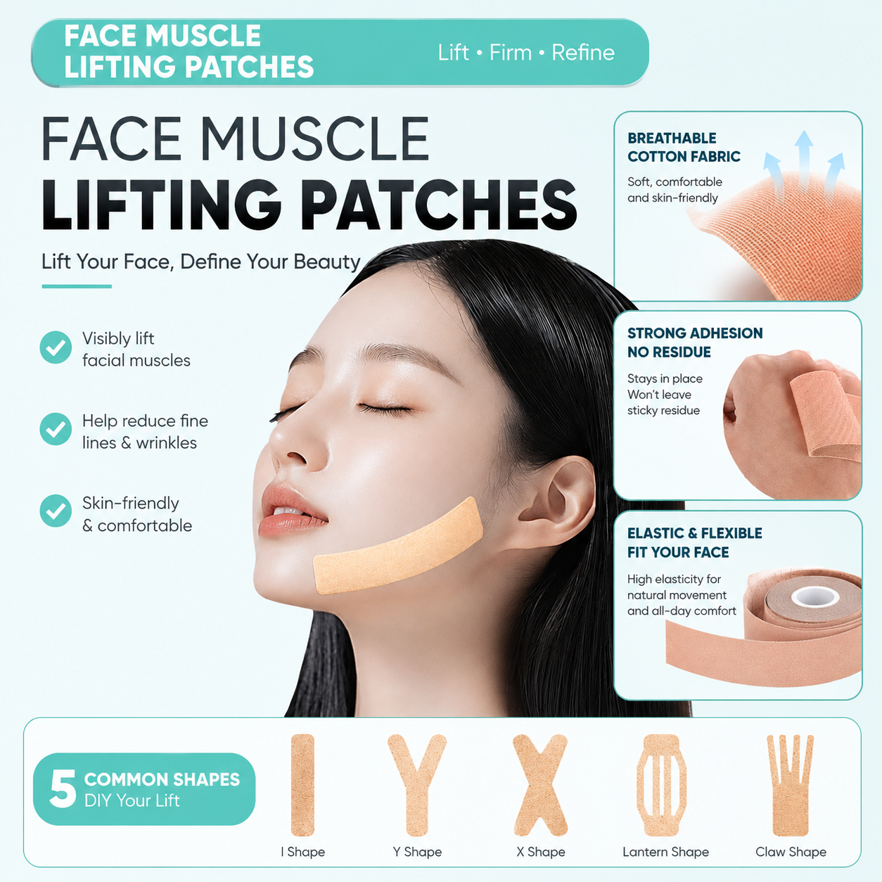 Facial Muscle Lifting Tape Ant - Crossfit Lifting 리뷰 및 가격